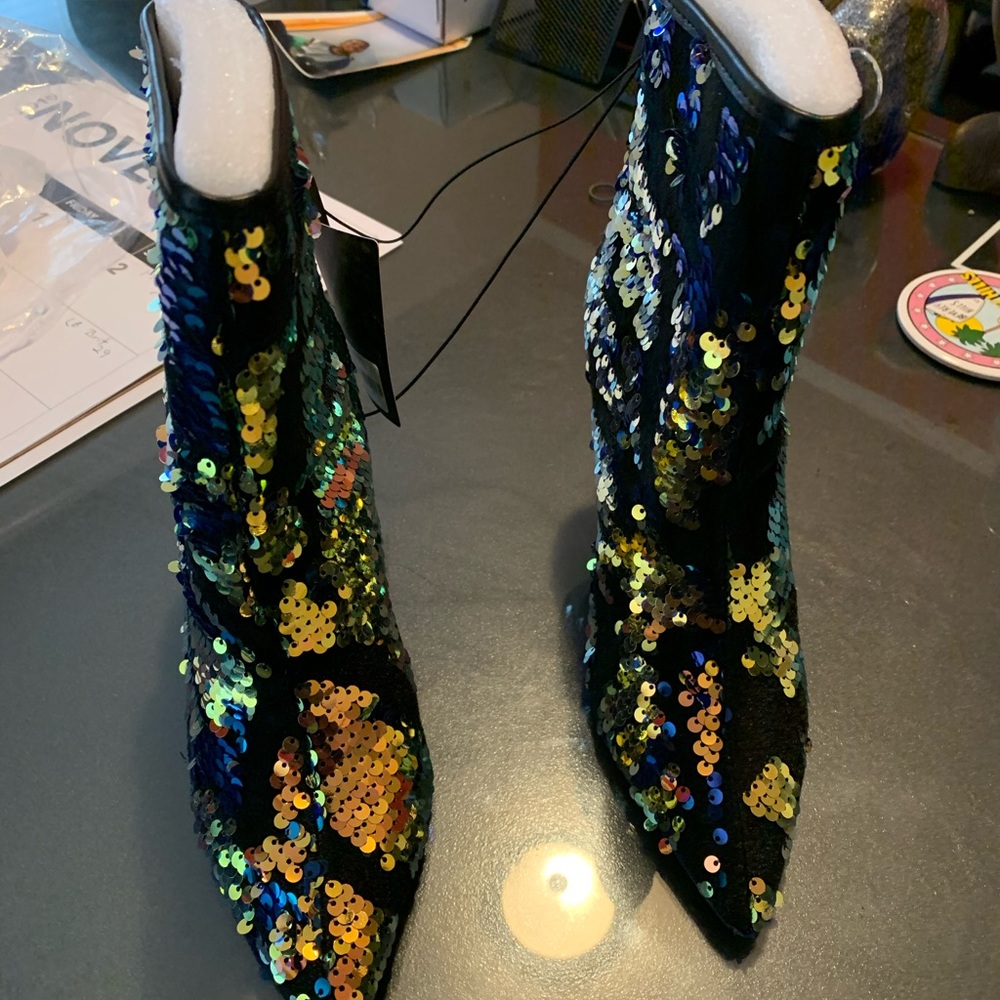 Ladies Sequin Booties